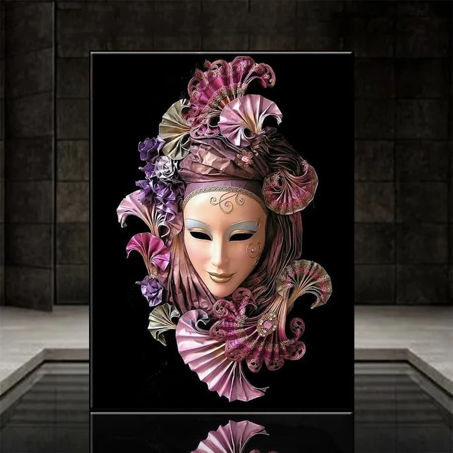 Peinture de diamant pour femmes, bricolage, broderie, masque facial, perles carrées ou rondes, mosaïque, image en strass, décoration de la maison