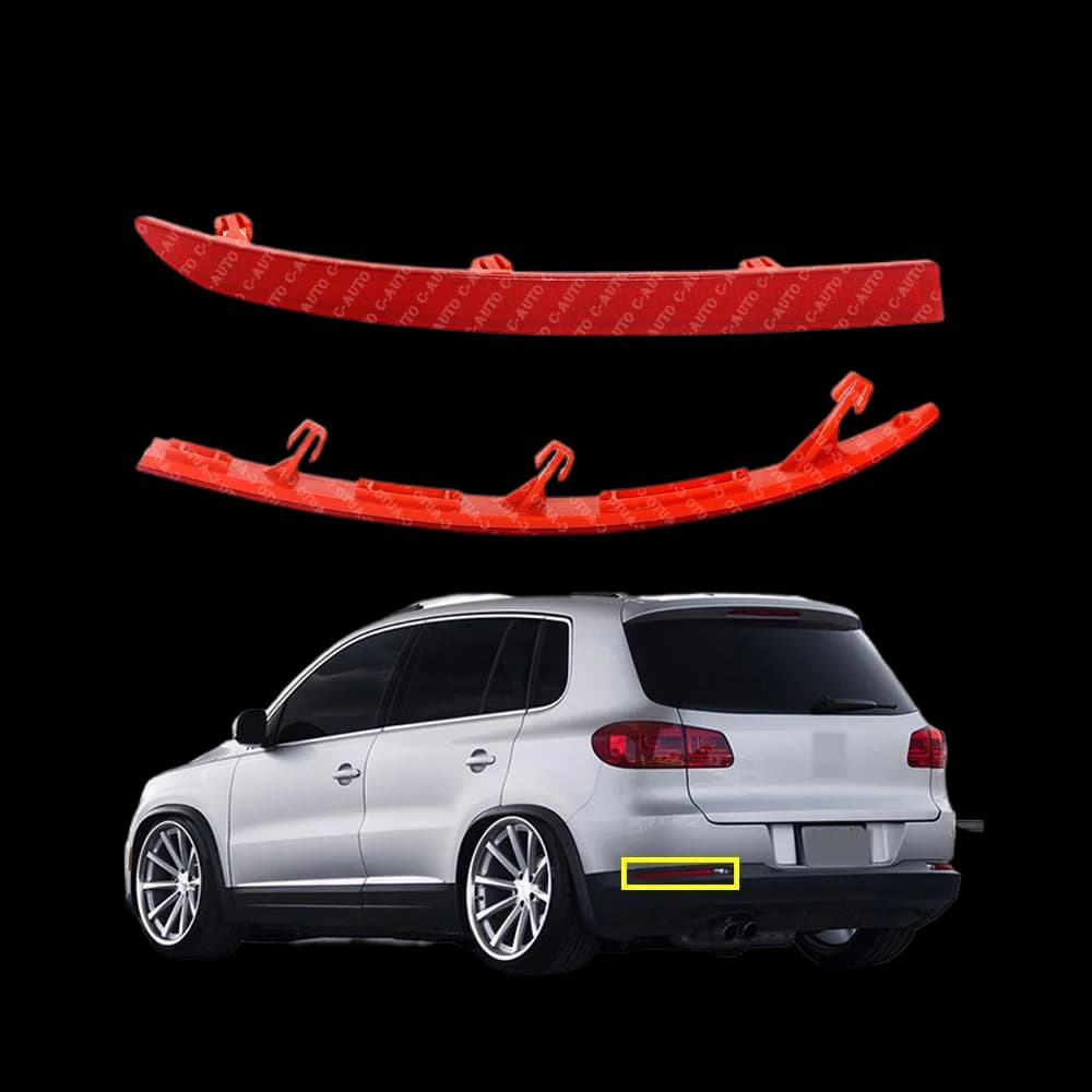Réflecteur de marqueur de pare-chocs arrière rouge pour VW Tiguan, droit de voiture, magasins, 2008, 2009, 2010, 2011, 2012, 2013, 2014, 2015, 5 volontairement, 945105, 945106