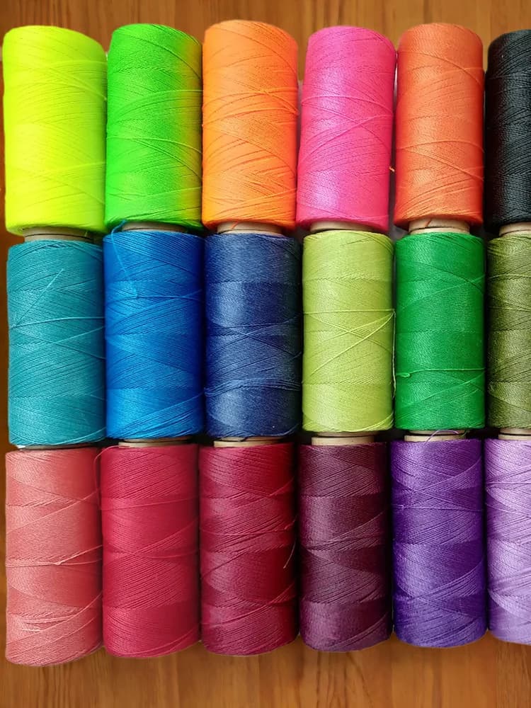 Fil ciré Linhasita, bobine de 100g / 360m, Ø 0,5mm, 30 couleurs, pour la fabrication de bracelets, le macramé, la couture et la broderie, DIY