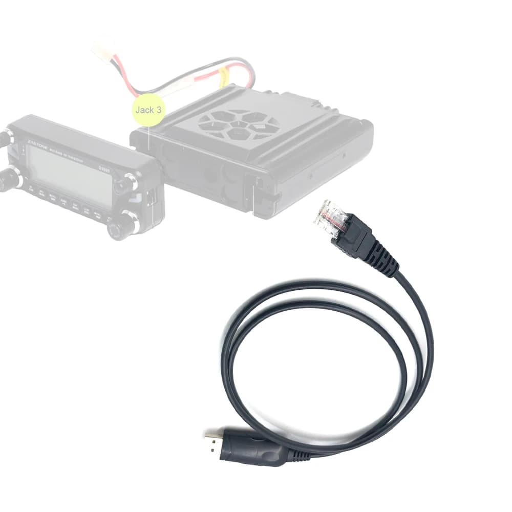 Câble de programmation original pour appareil de communication portable professionnel Zastone D9000, accessoire pour talkie-walkie