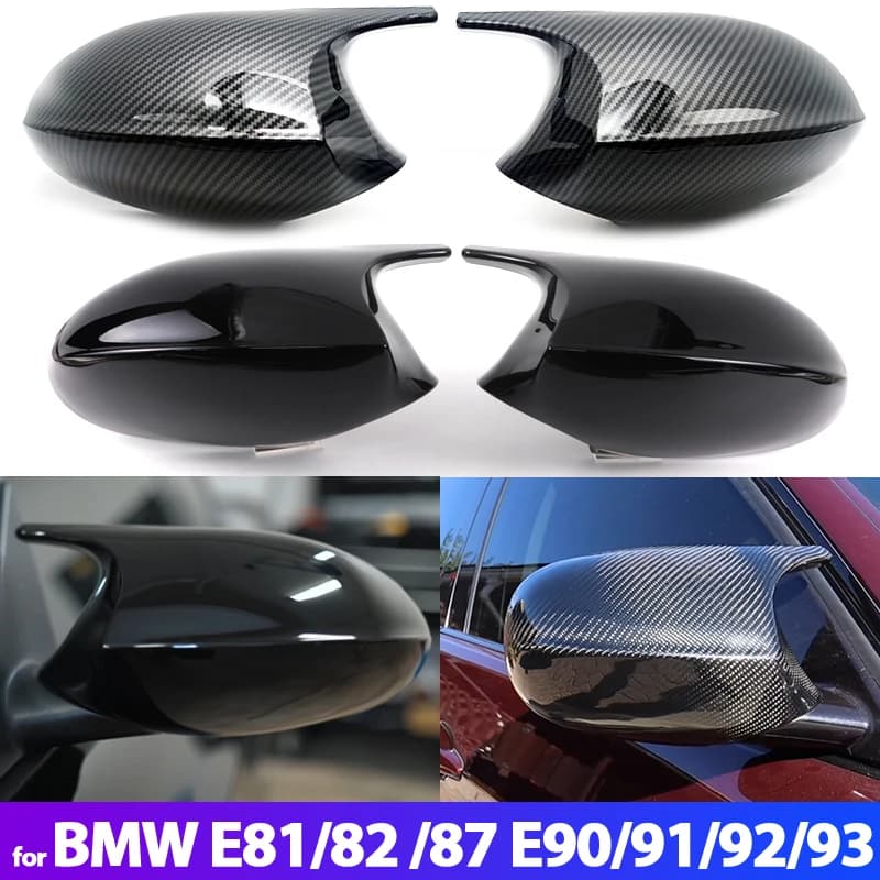 Couvercle de rétroviseur latéral noir de haute qualité, pour BMW série 1 3 E81 E82 E87 E88 E90 E91 E92 E93 2005 – 2009