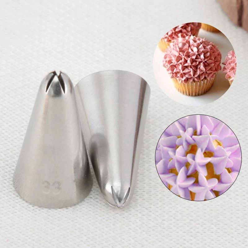 Buses de confiserie pour gâteaux, pointes de décoration, Cupcake, crème glacée, outils de pâtisserie, accessoires de cuisine, #33 étoiles