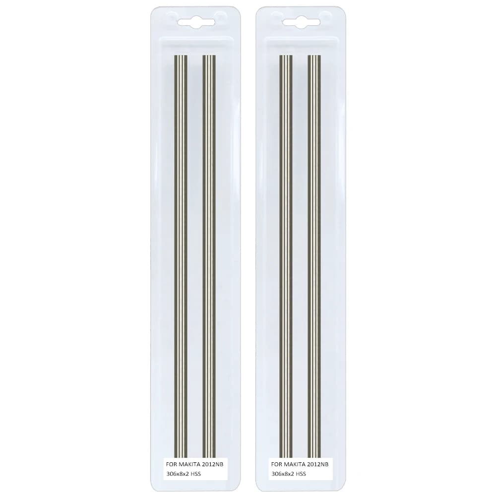 Lame de raboteuse pour Makita 306 2012NB, 306x8x2mm, pièces de rechange, 2 paires, 12 pouces, 2012mm d'épaisseur
