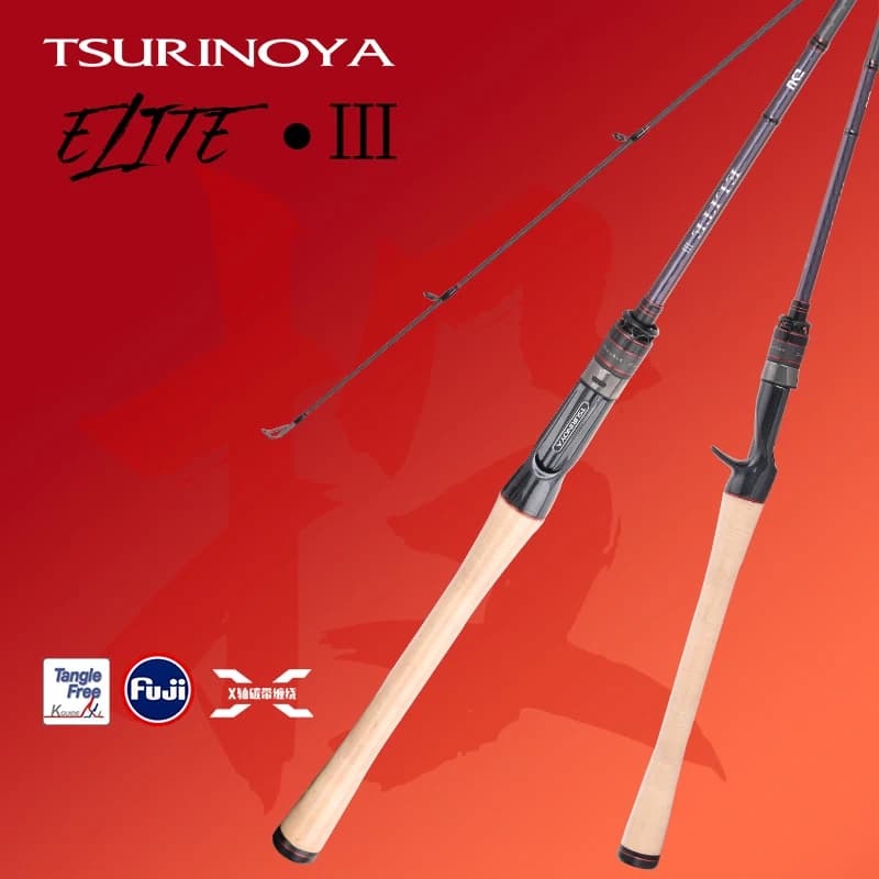 Canne à pêche haute sensibilité TSURINOYA ELITE III pour la pêche au bar, 2,28 m 2,36 m, action rapide, guides FUJI, canne à lancer en carbone pour la pêche au bar