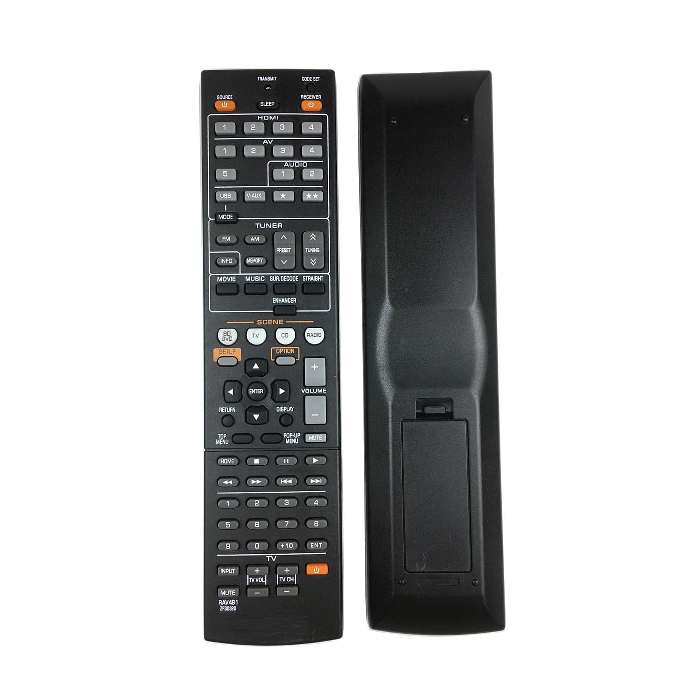 RAV491 ZF30320 télécommande de remplacement pour YAMAHA HTR-3064 HTR-4064 HTR-5065 RX-V367 RX-V371 RX-V465 RX-V671 RX-V771 RX-V867