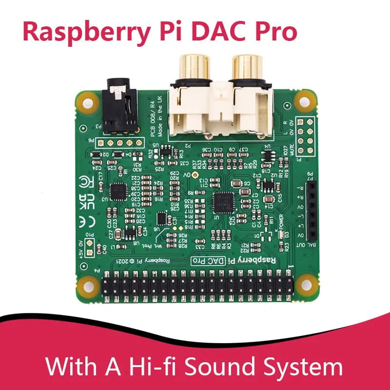 IQaudio DAC +/DAC Pro/DigiAMP +/Codec Zero pour Raspberry Pi Audio prend en charge tous les moules Raspberry Pi