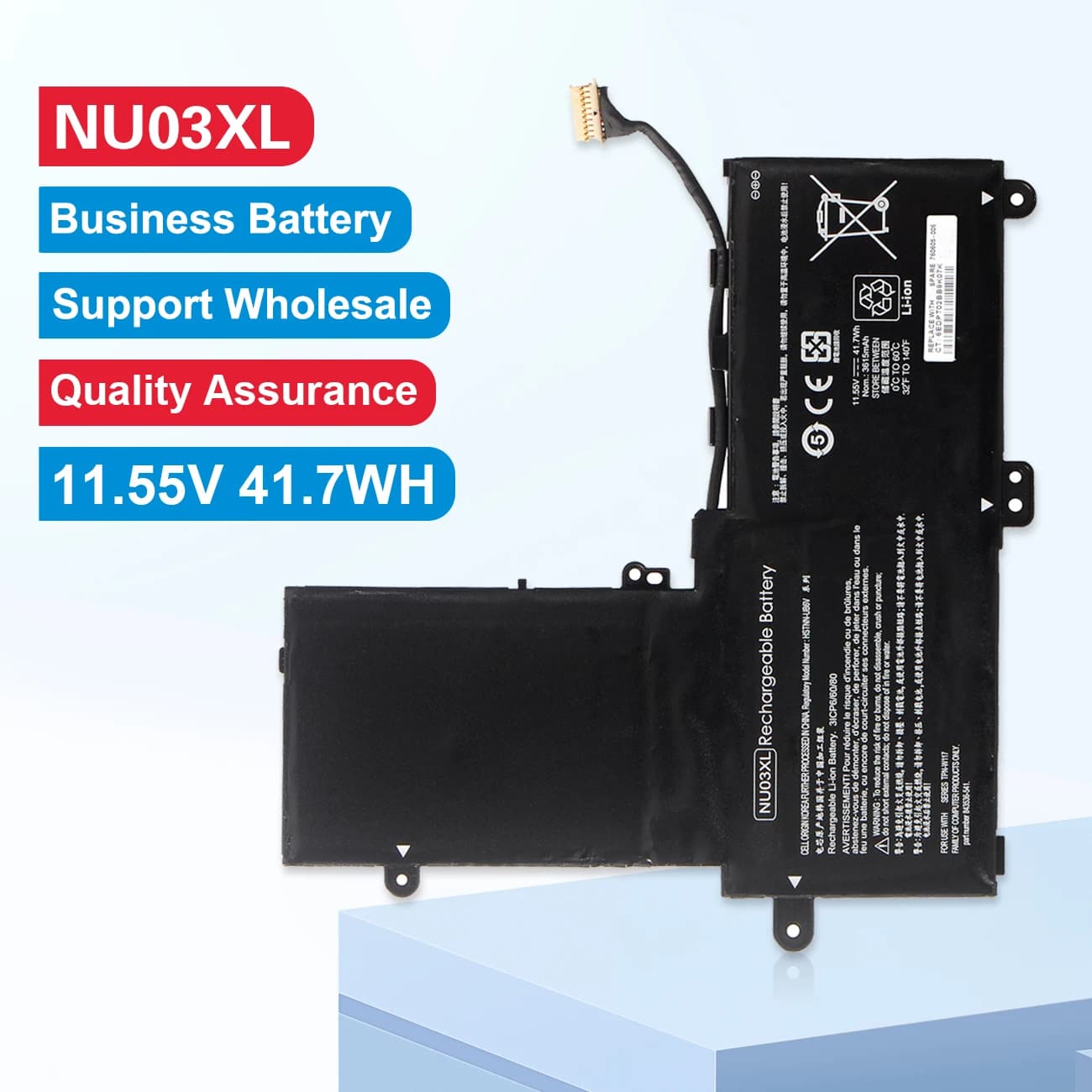 KingSener NU03XL batterie d'ordinateur portable pour HP Pavilion x360 Convertible PC 11-U014UR HSTNN-UB6V TPN-W117 TPN-C128 843536-541 844201-850