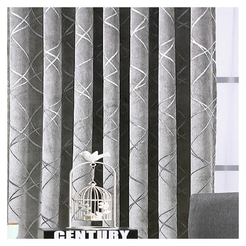 Rideaux modernes pour salon salle à manger chambre luxe gris café Beige rayé fenêtre tulle drapé occultant fini taille personnalisée
