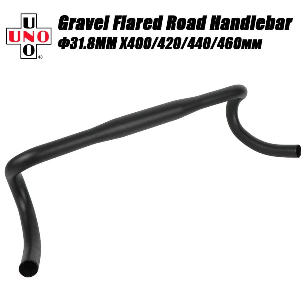 UNO Gravier Barre de Chute De Course Vélo De Route Guidon Flare 20 Degrés 31.8x40 0/420/440/460mm Vélo Plié Guidon Vélo Accessoires