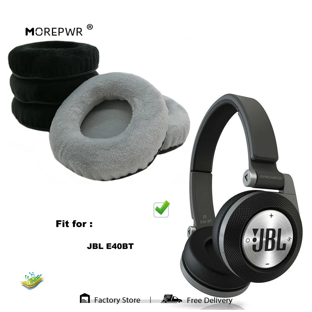 Coussinets d'oreille de remplacement pour JBL E40BT E-40BT E 40BT 40 BT, pièces de casque, coussin en cuir et velours, housse de manchon de casque
