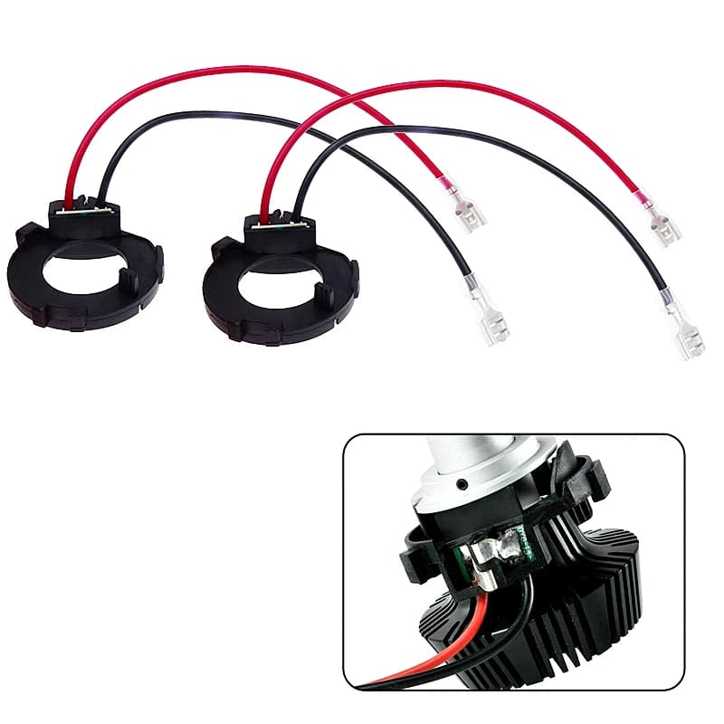 Adaptateur de phare de voiture pour VW Golf MK7 MK6 JETTA H7, support d'ampoule LED, Kit de Conversion de douille de phare halogène