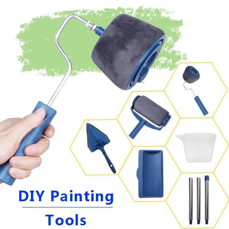 Ensemble d'outils de roulement multifonctionnels, outil de peinture de bricolage, brosse à rouleau de peinture, décoration murale domestique, offre spéciale, 3 tailles