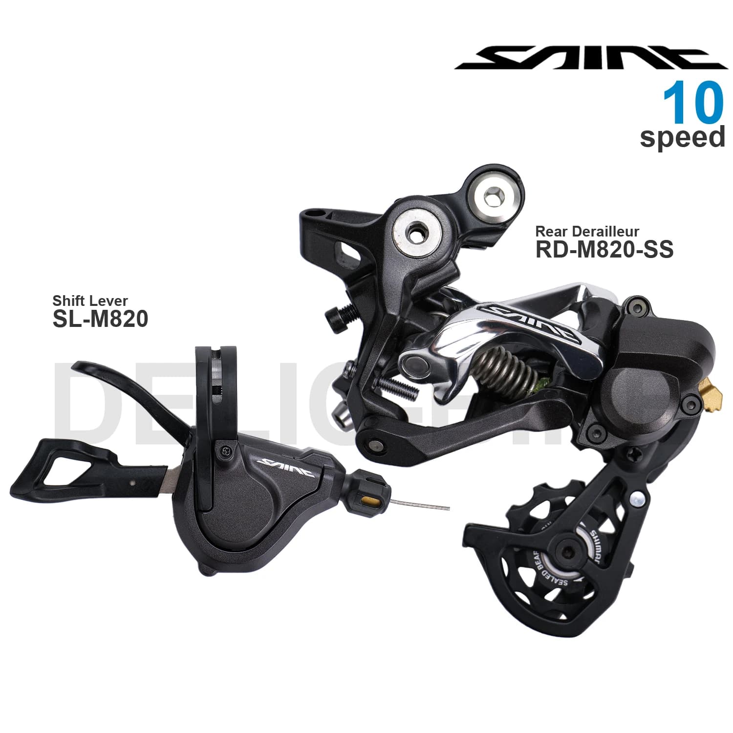 SHIMANO – ensemble de vitesses SAINT M820, 10v, avec levier de changement de vitesse et dérailleur arrière, SHIMANO SHADOW RD +, 10 vitesses
