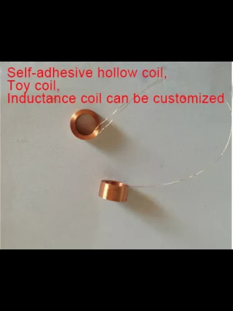 Bobine auto-adhésive creuse, diamètre intérieur 4.2x0.07 fil x 500 tours x diamètre extérieur 5.6mm, Inductance de jouet personnalisable