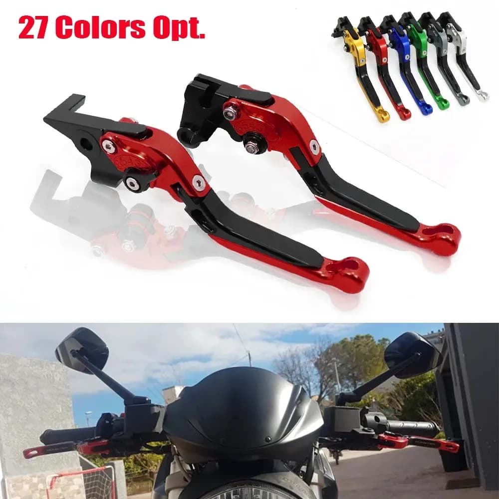 Leviers de frein et d'embrayage pliables et extensibles, accessoires de moto pour Ducati Monster ST2 M 400 600 620 695 750 919 696 M600 ST2
