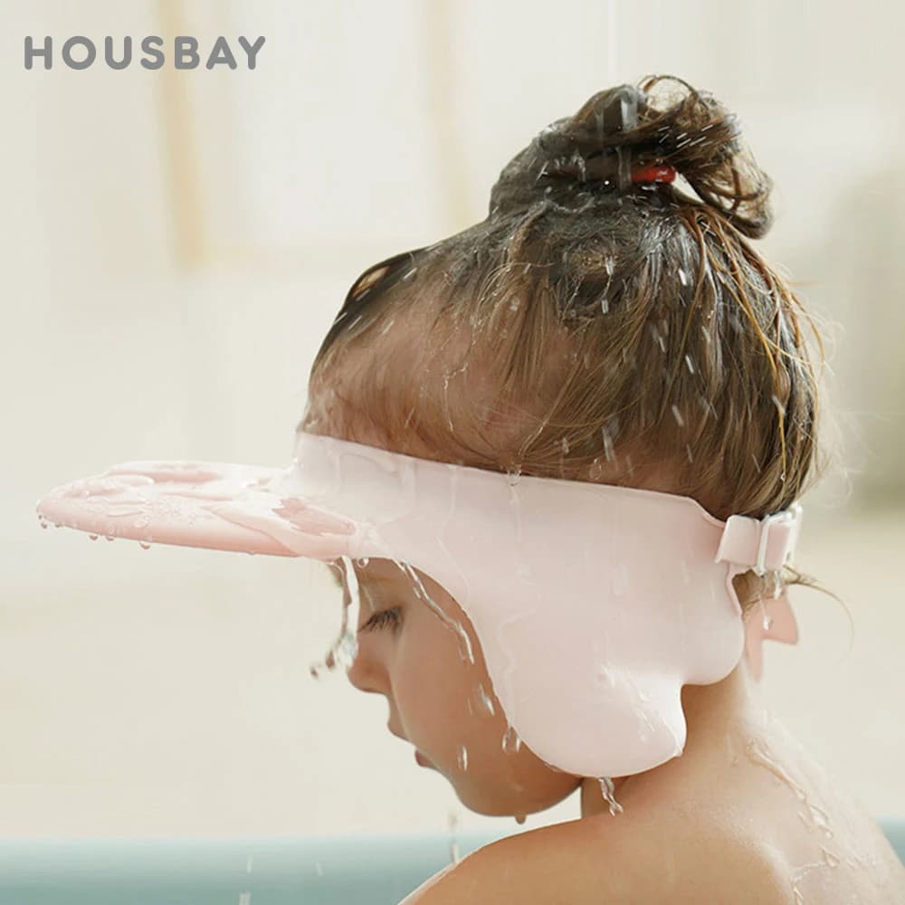 Chapeau de shampoing ajustable, Protection des oreilles des nouveau-nés, des bébés et des enfants, visière de bain, joli bouclier de poulpe