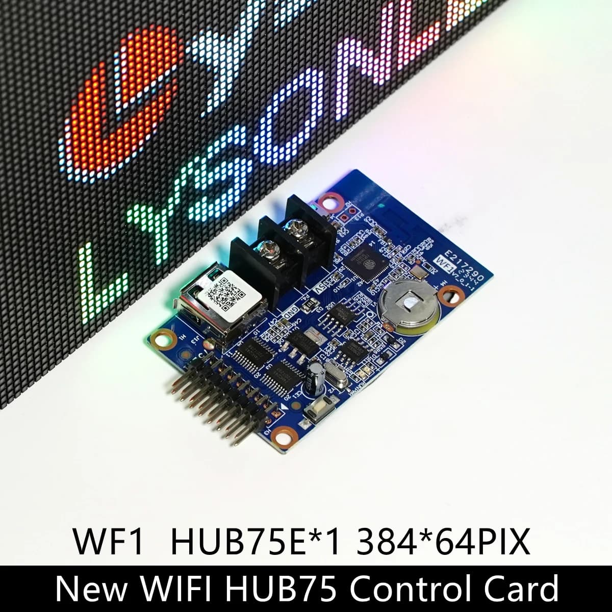 HD-WF1 HD-WF2 HD-WF4 Port HUB75 asynchrone rvb sept couleurs petit écran LED carte de contrôle WIFI