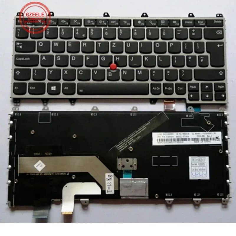 Clavier d'ordinateur portable rétro-éclairé US/UK/SP, pour Lenovo YOGA 260 260S 370 X380 Thinkpad S1 2nd S1 3RD S1 4TH 01HW575 01HW615 01HX100 01HW655