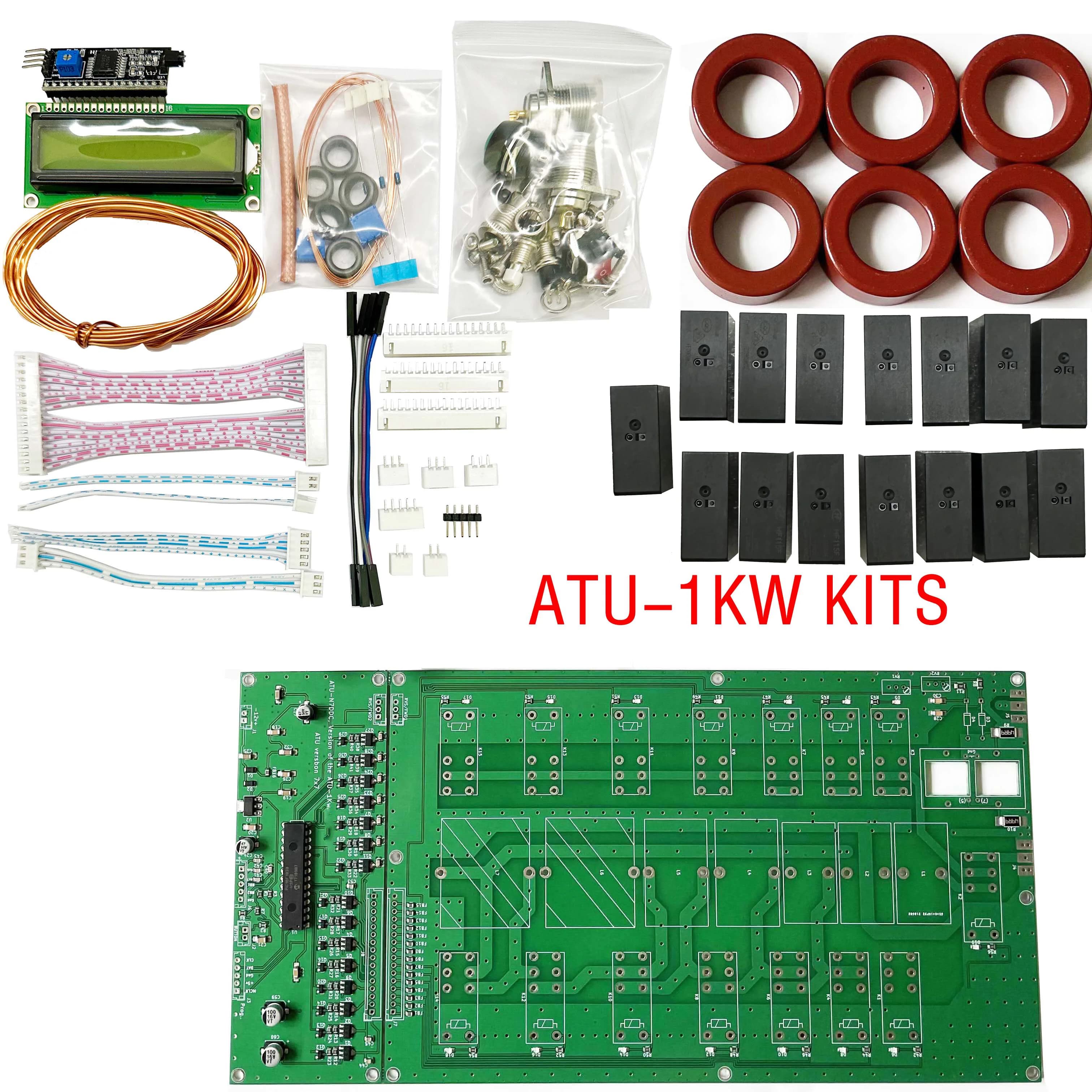 Tuner d'antenne automatique ATU100 ATU1000 ATU-1000 par N7DDC 7x7 3.2Firmware programmé avec écran LCD 1602