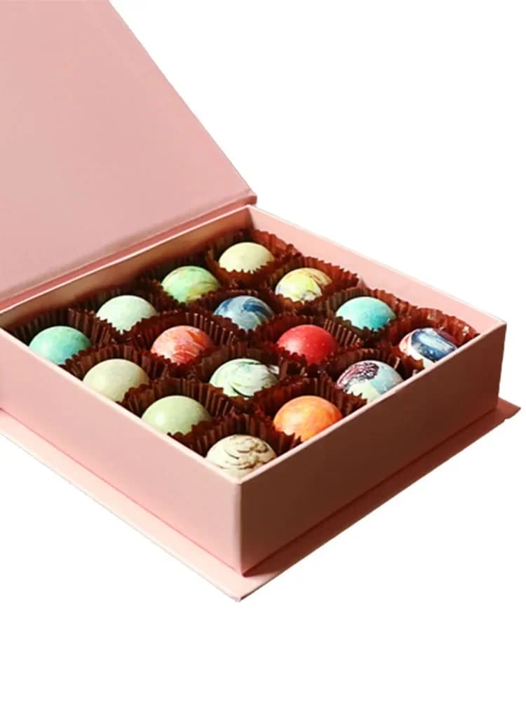 Boîte à Bonbons en Papier Chocolat, Emballage pour ixde Noël et Mariage, 5 Pièces/Lot