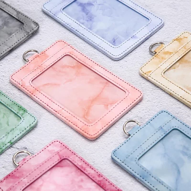 Porte-cartes de crédit en cuir mince pour hommes et femmes, mini portefeuilles d'affaires, porte-cartes d'identité, porte-monnaie de poche, boîte de couverture de carte, mode