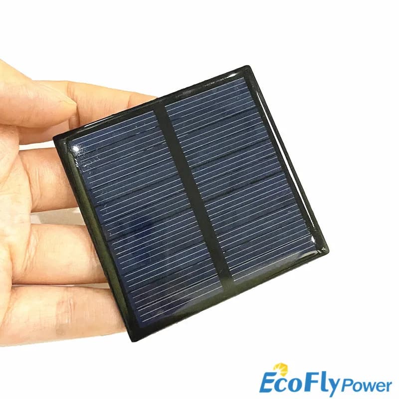 Mini panneau solaire en silicium polycristallin en gros 5.5V 80MA pour la charge de la carte d'alimentation de batterie mobile 3.7V