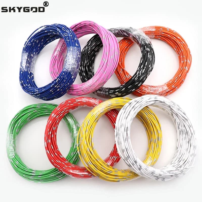 5 ~ 100m fil de voiture AVSS mince PVC isolation ligne de cuivre pur 22 20 18 16 14 13 AWG haut-parleur câble Audio bricolage fils automobiles