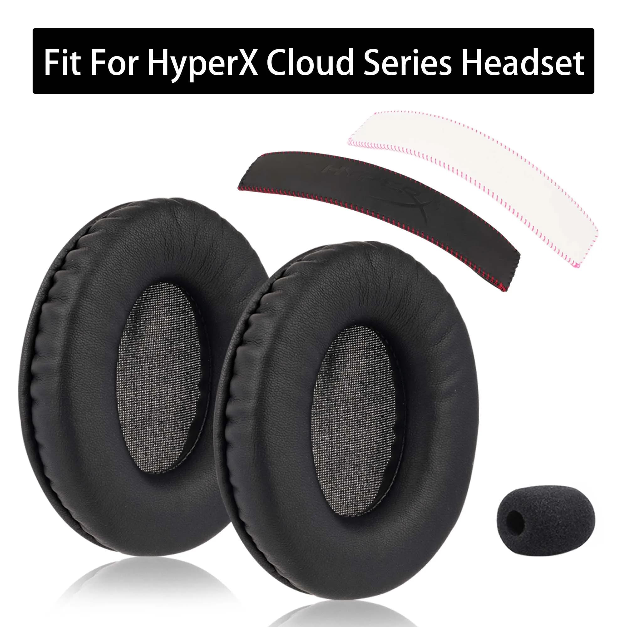 Coussinets d'oreille pour HyperX Cloud Alpha / Core / Stinger / Flight / Flights / Silver / X / Pro / I / II, oreillettes pour casque de jeu