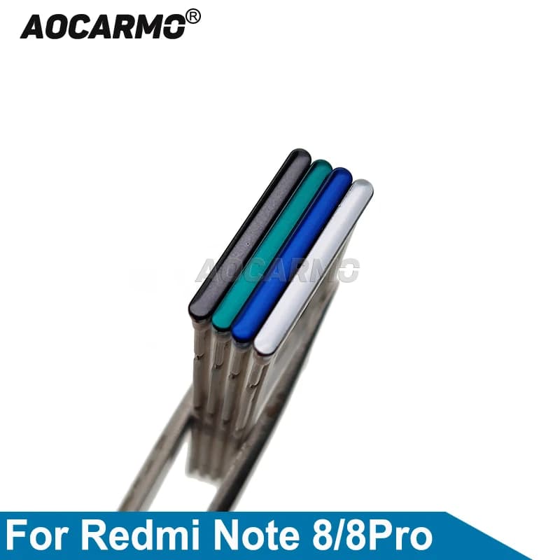 Aocarmo-Porte-carte sim pour Xiaomi Redmi Note 8 Pro Note8 Micro SD, fente pour adaptateur