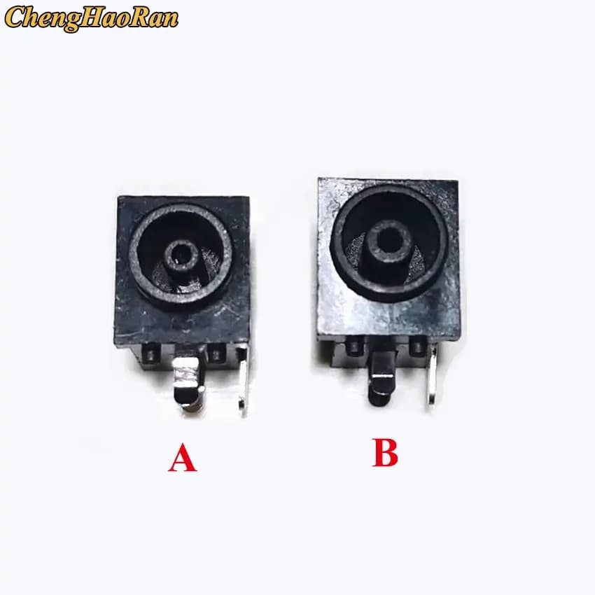 ChengHaoRan 1 pièce Connecteur de prise d'alimentation DC femelle à montage sur PCB 6,0*4,5 MM Noir / Jaune 6,0mm X 4,5mm