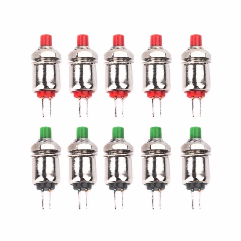 10 pièces 5mm DS-402 auto-Cristal/momentané Mini bouton poussoir 0.5A/125V