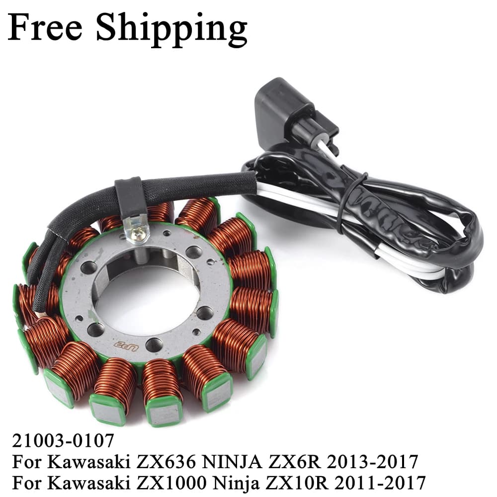 Bobine de stator de générateur pour Kawasaki ZX1000 ZX 1000 Ninja ZX10R ZX-10R Ninja ZX6R ABS ZX636 2013 2014 2015 2016 2017 21003-0107