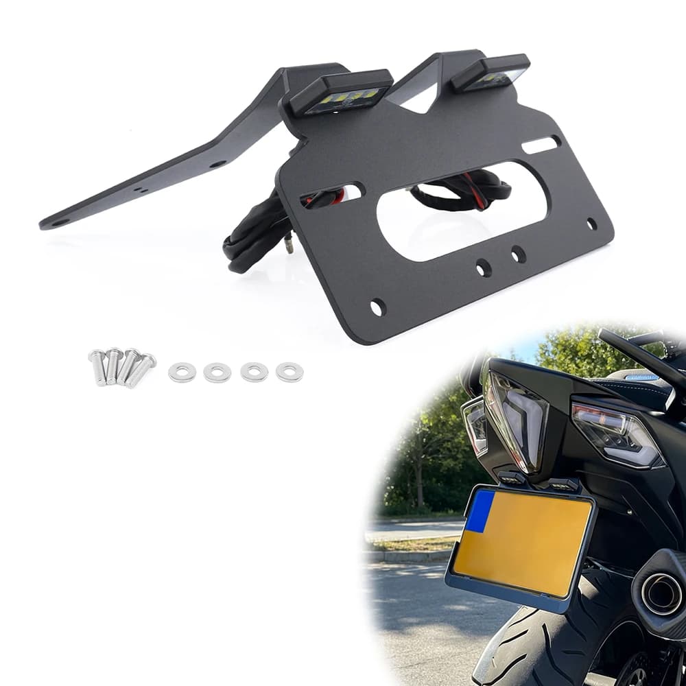 Kit d'éliminateur de garde-boue arrière bien rangé, support de plaque de planificateur, Yamaha TMAX 530 T-MAX 2012 2013 2014 2015 2016