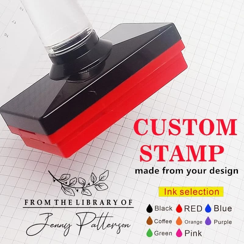 Tampon auto-encreur avec logo personnalisé, tampon à encre photosensible personnalisé, image de votre conception