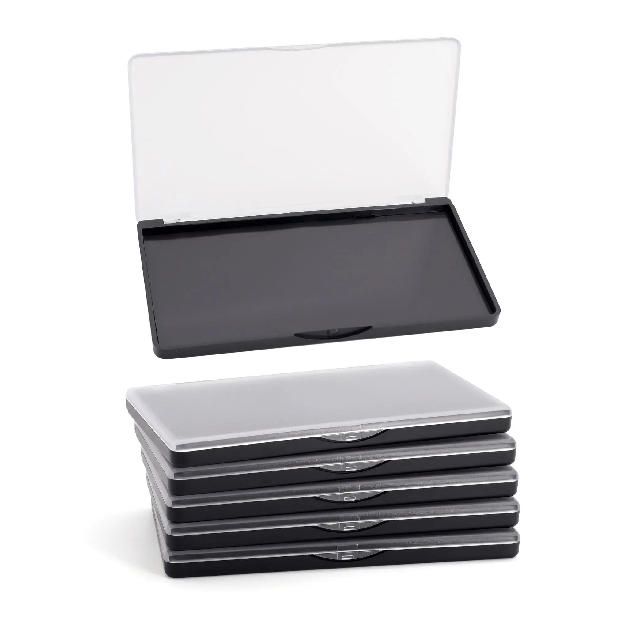 Palette de maquillage rectangulaire à aimant, 5 paquets, distribution de fard à paupières, rouge à lèvres, poudre de Blush, boîte de rangement magnétique, plaque vide F3387