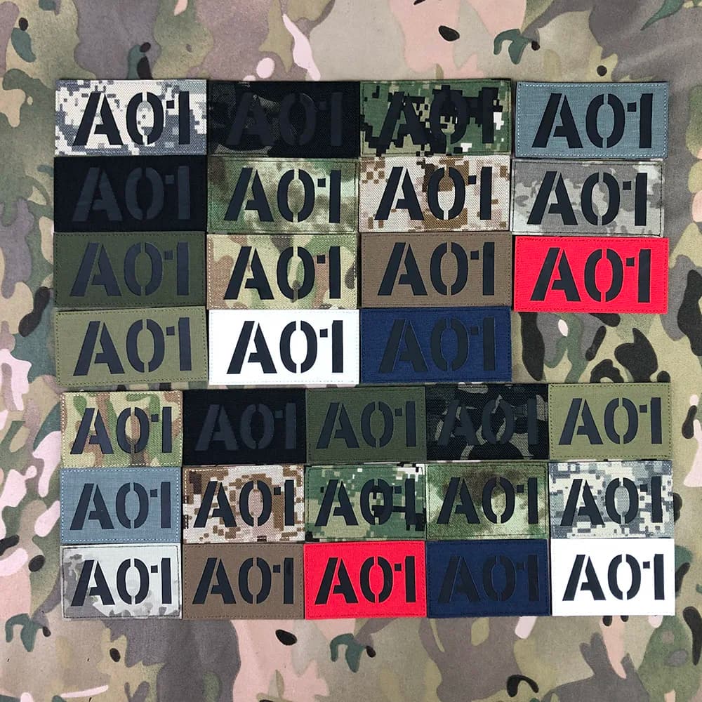 Patch de réflexion infrarouge IR IFF, découpe Laser personnalisée, panneau d'appel Radio, bandes nominatives, lettres noires
