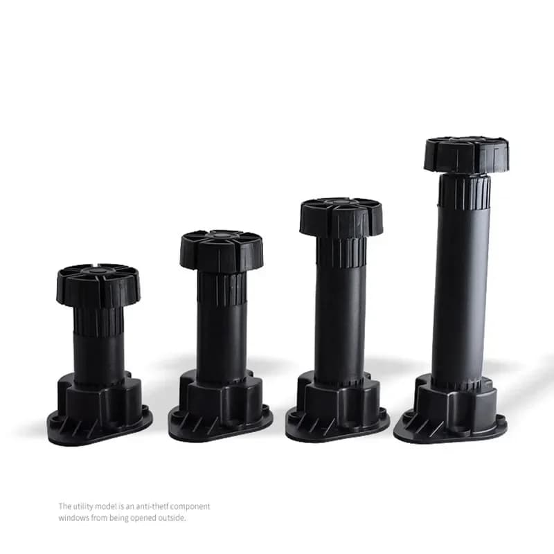 Pieds d'armoire réglables recommandés, planche Chi ronde en plastique, support de meubles, protecteur de pieds tombants, matériel de remplacement, 1 pièce