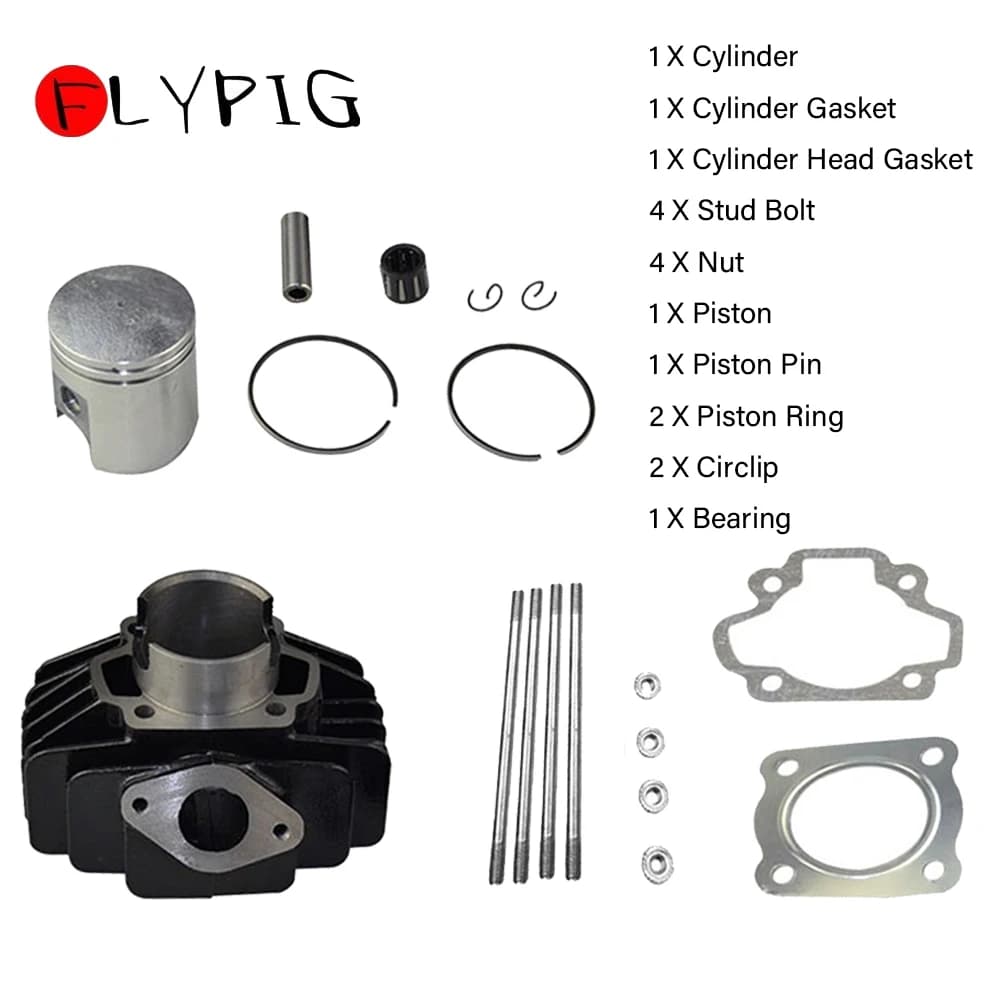 FLYPIG-Jeu de segments de piston pour Yamaha, jeu de joints supérieurs, intervalles de 44mm, PW50, PW60, 81-09, YT60, 84-85, QT50, YF60S, YT60, 4-Zinger