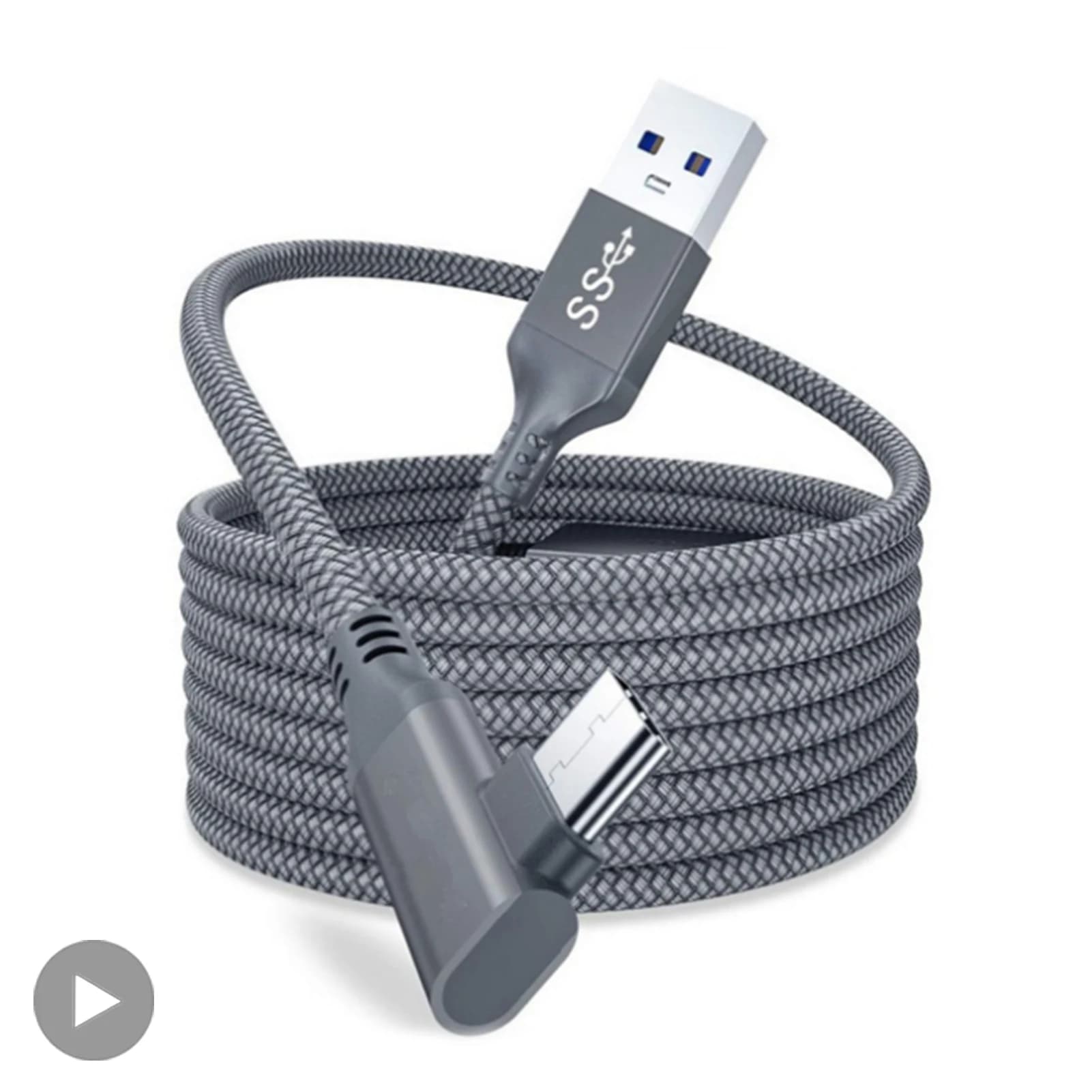 Câble USB A vers Type C 5M pour Quest2 Oculus Quest 2 Link VR, lunettes de réalité virtuelle, casque de jeu, accessoires de jeu Oculis