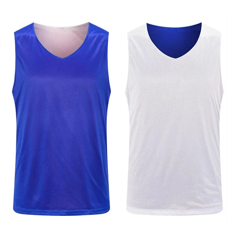 Maillots de basket-ball réversibles, à double épaisseur, à séchage rapide, pour hommes, adultes et enfants.