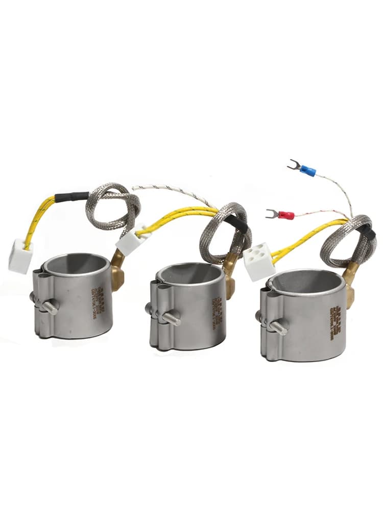 FCABA 75mm diamètre 55 ~ 80mm hauteur 110V/220V/380V 450W/530W/570W/650W bande aluminisée chauffage bobine scellée élément chauffant