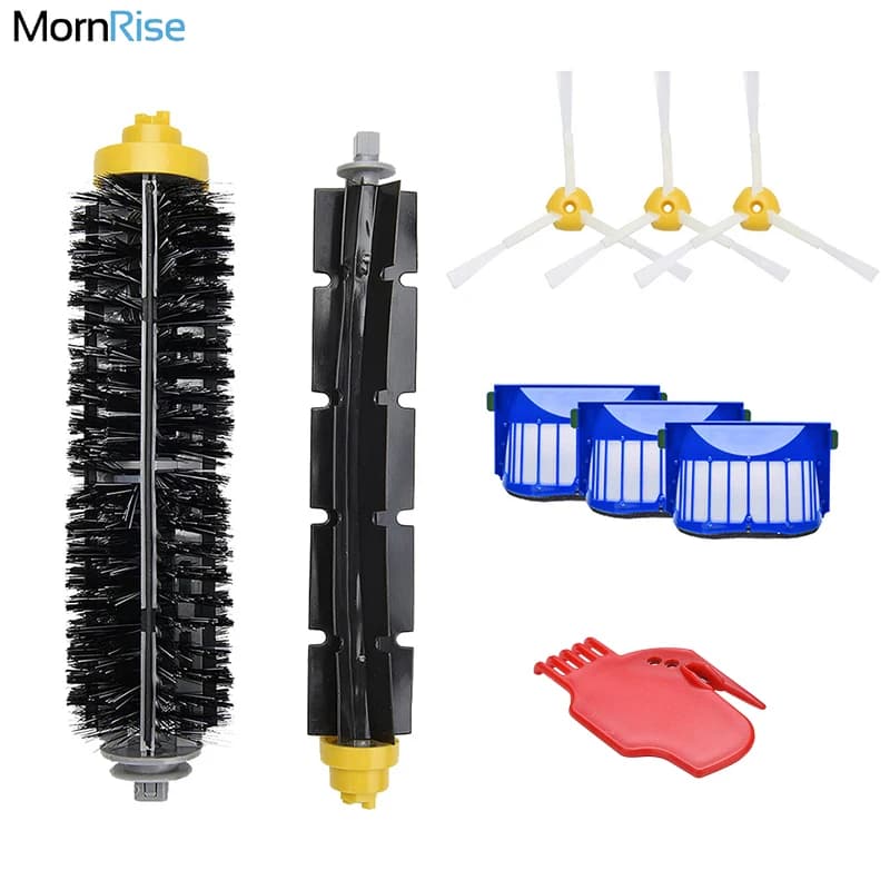Kit de remplacement pour aspirateur iRobot Roomba série 675 650 690 600, accessoires, pièces de rechange, brosse latérale en poils, filtre HEPA