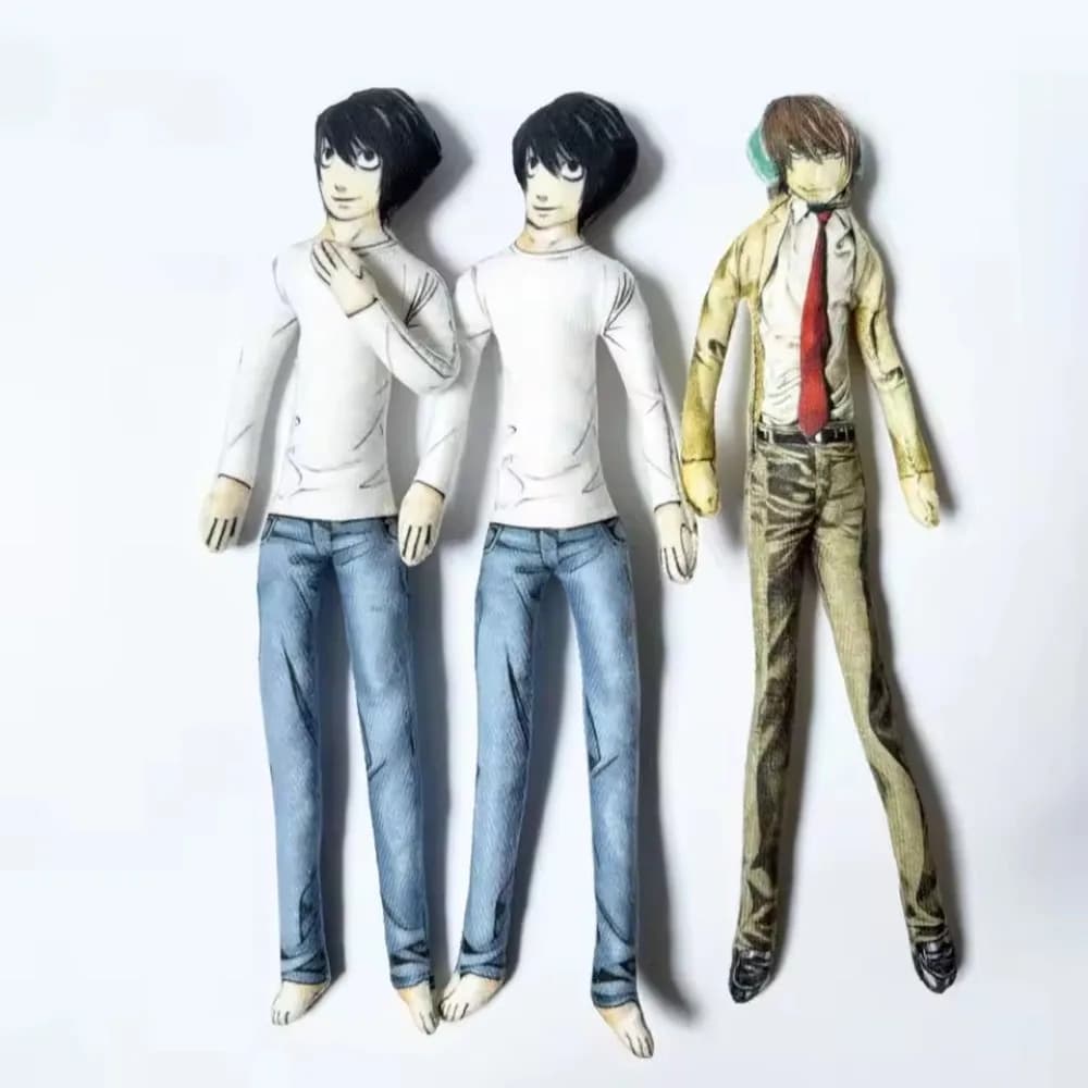 Figurine articulée L. Light Yagami de Death Note sans bordure blanche, personnage mignon d'anime et de manga, jouet de collection