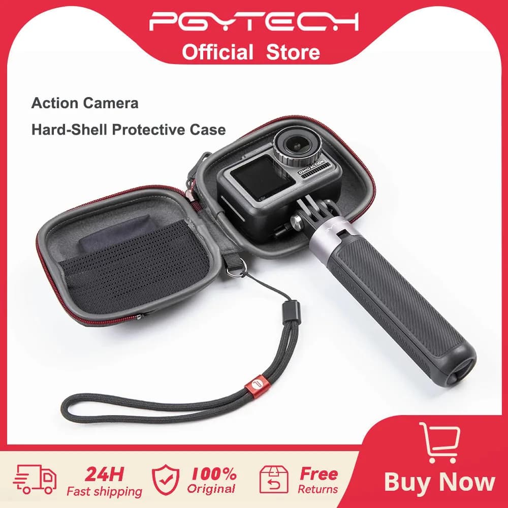 PGYTECH – étui de protection pour caméra d'action, sacoche de transport Portable pour GoPro/Osmo Action/XiaoYi