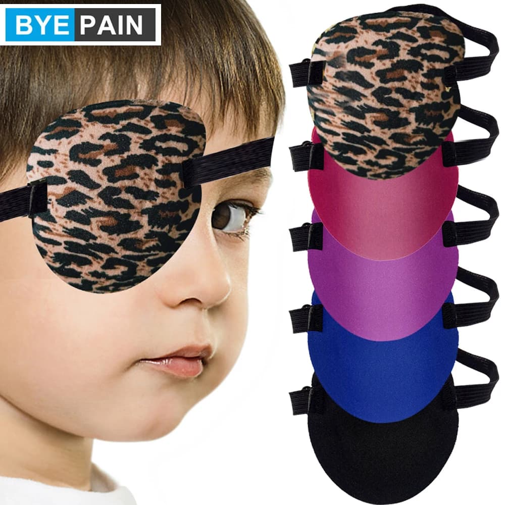 Patch pour les yeux élastique réglable, masque pour les yeux unique, divers patchs pour les yeux paresseux avec structure, strabisme, adulte et enfant, 1 pièce