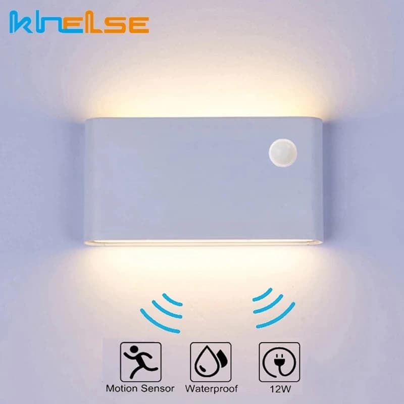 6W 12W 20W 30W lampes murales extérieures Led imperméable Sense appliques murales en aluminium porche jardin couloir applique murale applique murale intérieure applique murale