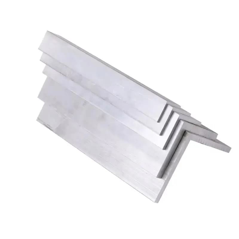 Alliage d'aluminium en forme de L à angle droit, profil triangulaire de bordure, matériaux de décoration, 50x75mm d'épaisseur, 5mm, 6063