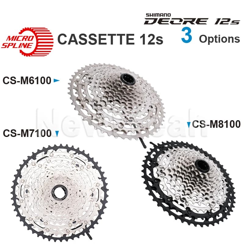 Cassette de pignon SHIMANO DEORE XT SLX CS-M6100 CS-M7100 CS-M8100 12 vitesses MICRO SPLINE - HYPERGLIDE pour VTT, pièces d'origine