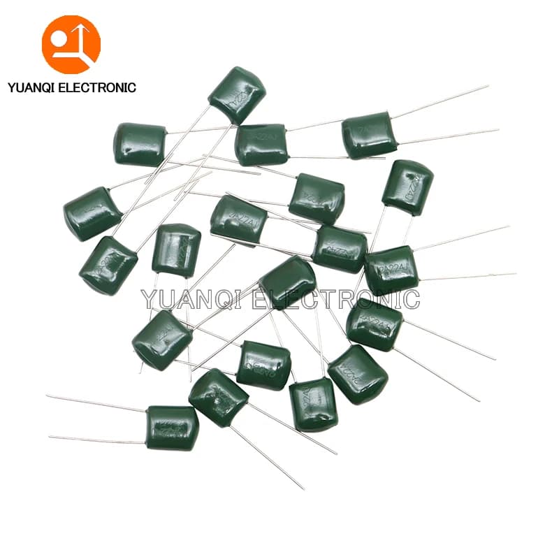 Condensateur à Film Polyester 100V, 20 pièces, 124 154 224 334 474 2A124J 2A154J 2A224J 2A334J 2A474J 0.15UF 0.22UF 0.33UF 0.47UF