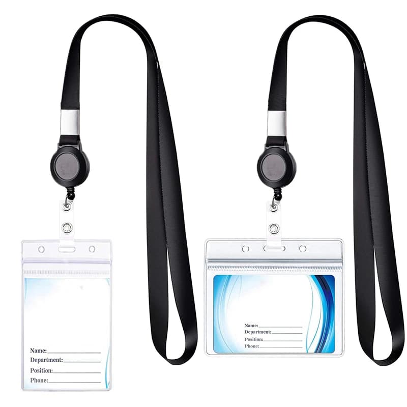 Sangle de cou pour infirmière, médecin, étudiant, exposition, Clips pour carte d'identité, porte-Badge, lanières rétractables, porte-Badge d'identité